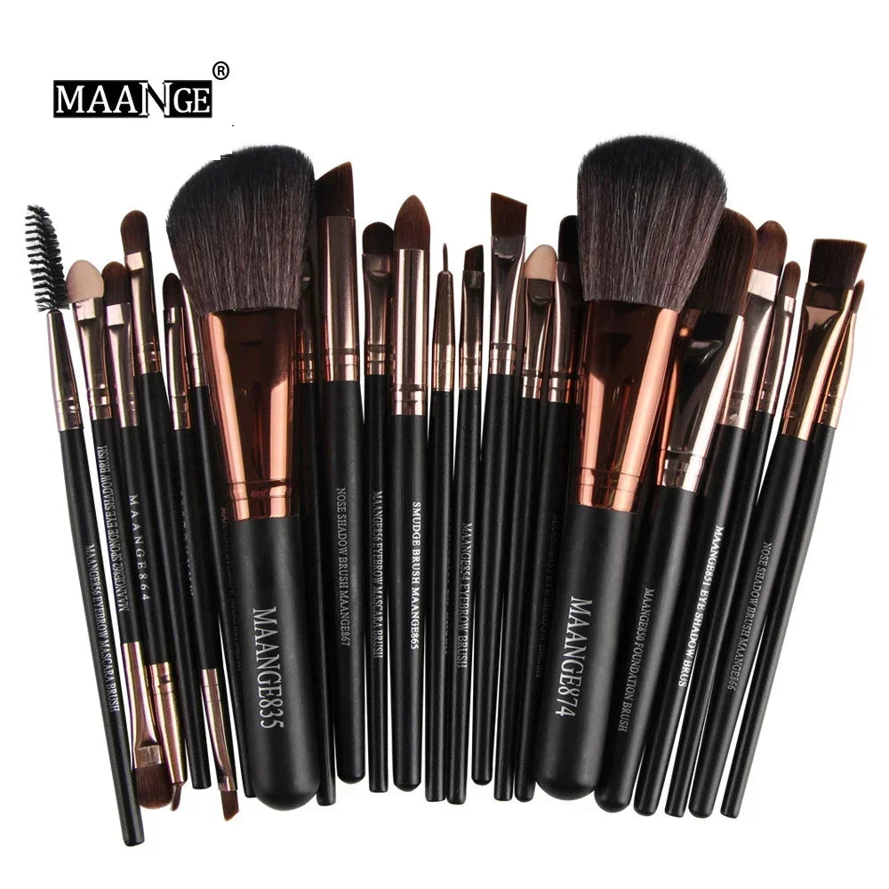 Professional Makeup Brush Set (13/22 pcs) – Eyeshadow & Foundation Brushes